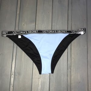 light blue VS logo bikini bottom